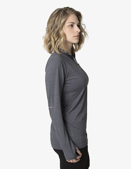 Ladies Long-Sleeve Performance Top | Half Zip