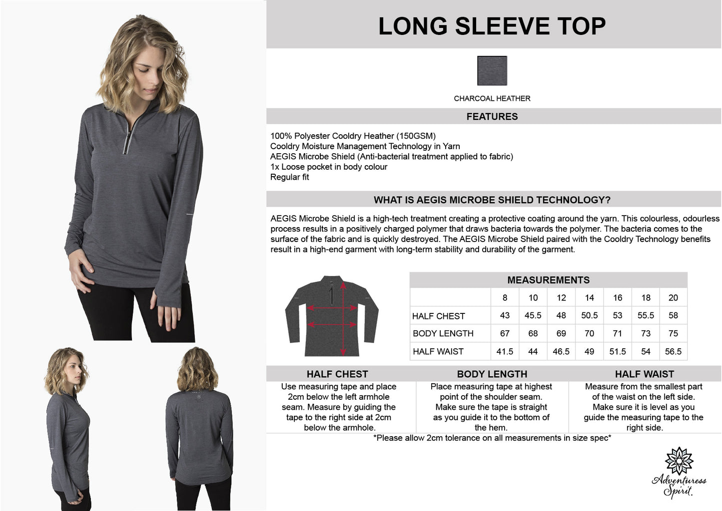 Ladies Long-Sleeve Performance Top | Half Zip